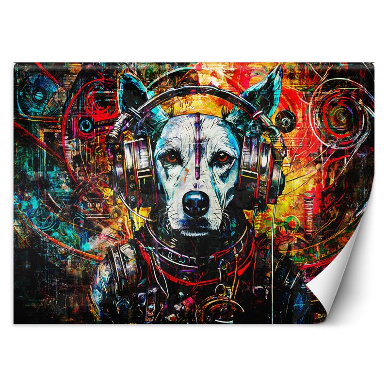 Fototapeta Feeby Pies w słuchawkach 100x70 1 szt