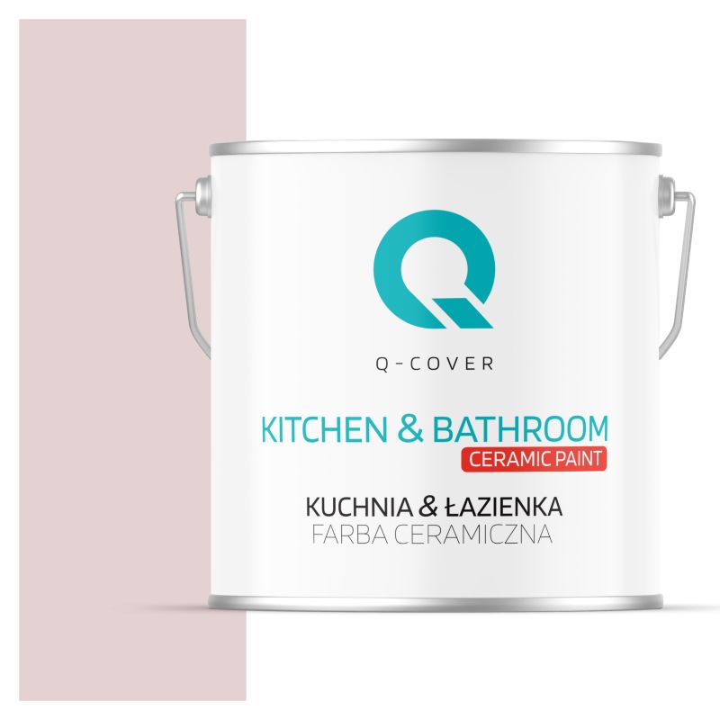 Farba Ceramiczna Kuchnia & Łazienka Q-Cover Pudrowy róż jasny H3266 Głęboki Mat 5L