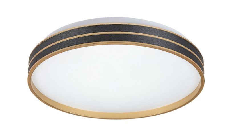 Plafon sufitowy nowoczesny Rabalux Gandor czarno-biały LED 24W 3000K-6000K 1850lm IP20 wym: 7,5 x 39 x 39 cm metal - 1 szt.