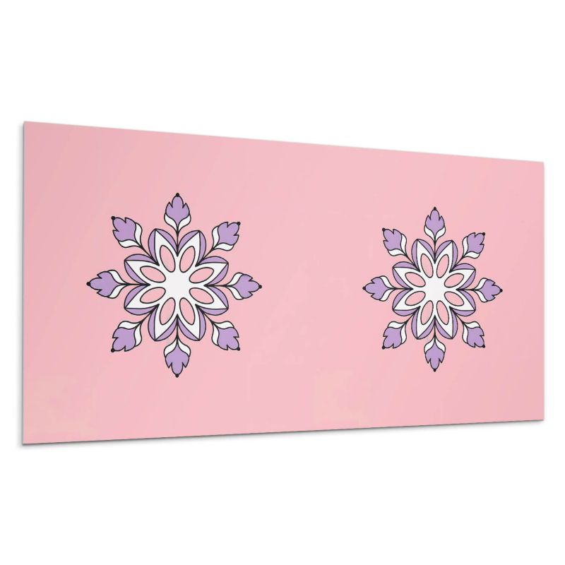 Panel samoprzylepny Wallfluent 100x50 cm Mandala z kwiatowym motywem 1 szt.