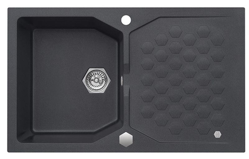Zlewozmywak granitowy Alveus SENSUAL 30 kol. 91 czarny (85x52) 1-komorowy 1szt