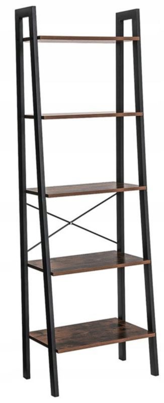 Regał schodkowy Matkam drabinka VAS brąz-czarny 1 szt.