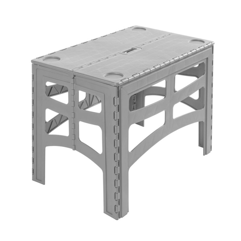 Składany stolik turystyczny z uchywtami Keeeper Timo o nośności 80kg, szary 45 x 55 x 70 cm cm z tworzywa PP, 1 szt.