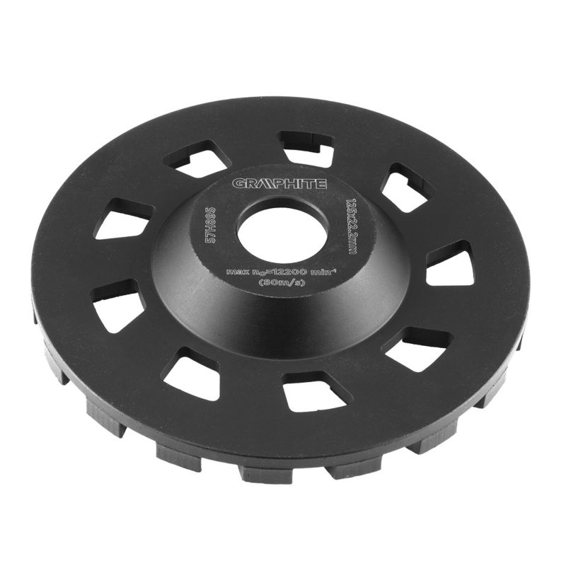 Tarcza diamentowa GRAPHITE szlifierska 125 x 22.2 x 5 mm, segment C 1 szt