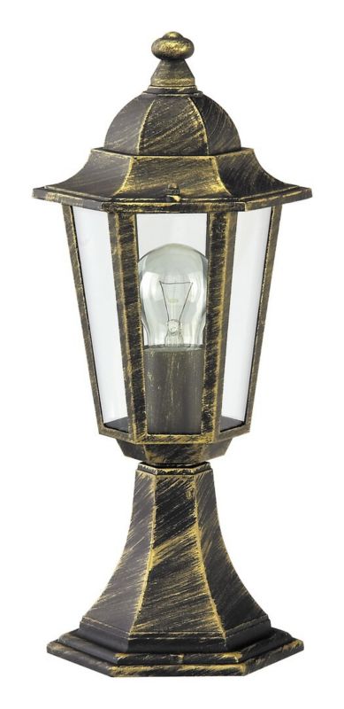 Lampa ogrodowa stojąca Rabalux Velence złoto antyczny-przezroczysty 1 x E27 x IP43 wym: 40 x 21 x 21 cm - 1 szt.