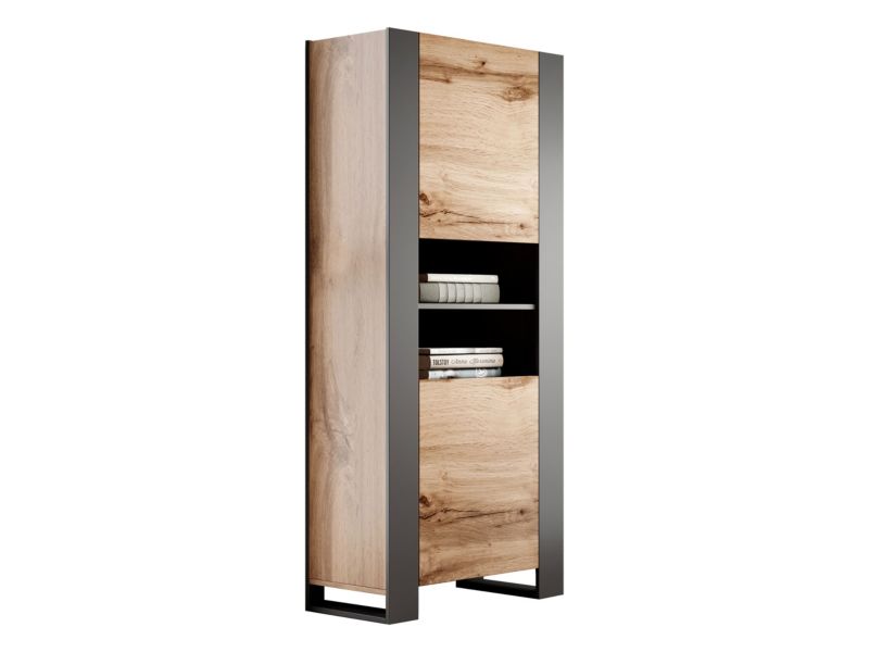 Witryna MIRJAN 24 Wood wotan / antracyt 1 szt.