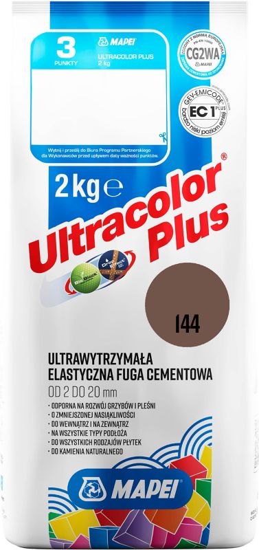 Fuga elastyczna Mapei Ultracolor Plus 144 czekoladowa 2 kg