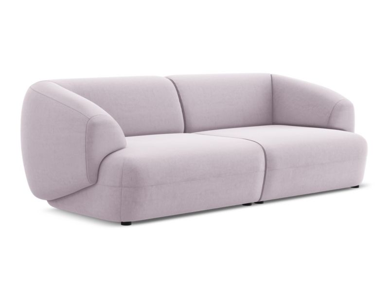 4-osobowa kanapa modułowa LaMiaSofa RIMINI z tkaniny welwetowej 232x98 cm lawendowy 1 szt.