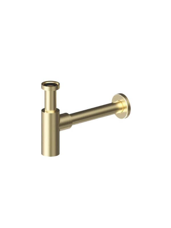 Syfon butelkowy Uptrend TIANA zamac ozdobny, złoto szczotkowane PVD - okrągły 1 szt.