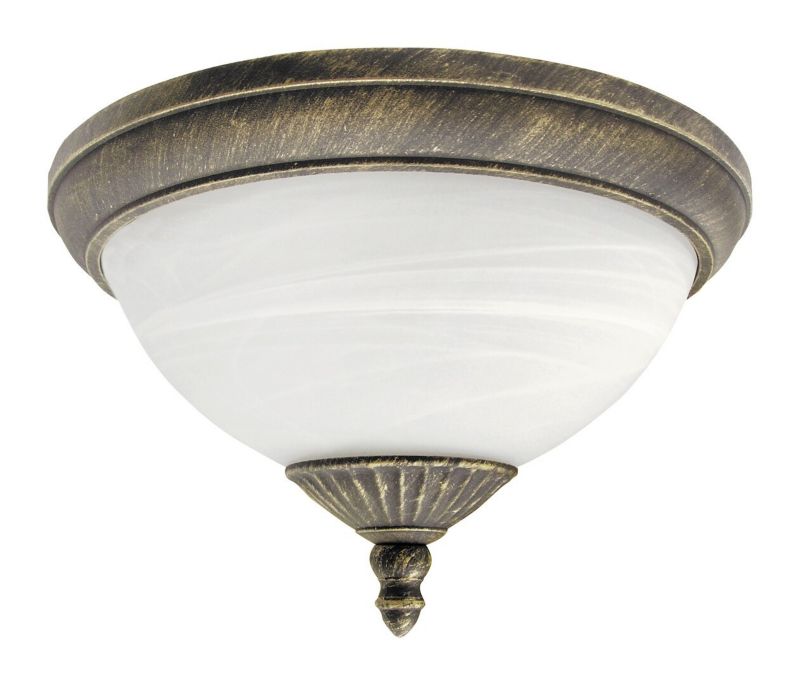Lampa sufitowa zewnętrzna Rabalux Madrid złoto antyczne 2 x E27 x 40W IP43 wym: 20 x 33,5 x 33,5 cm - 1 szt.