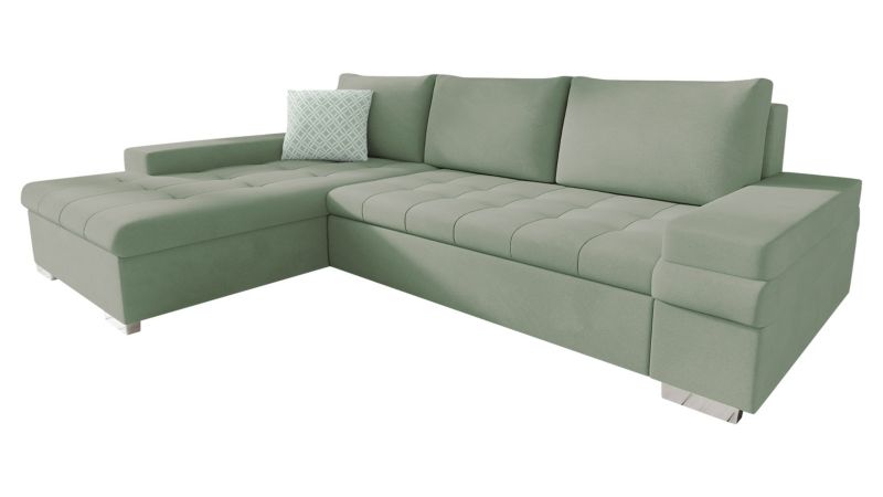 Narożnik z funkcją spania MIRJAN 24 Bangkok Mini jasnozielony/jasnozielony/seledynowy wzór 1 szt.