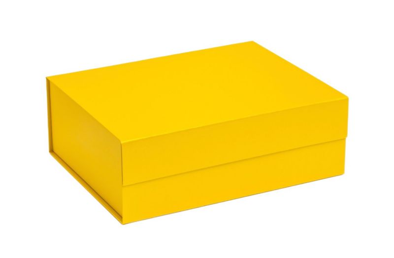 Pudełko Magnatyczne Neopak Perłowy Żółty 330x255x115mm (zew) A4 Prezentowe 1 szt.
