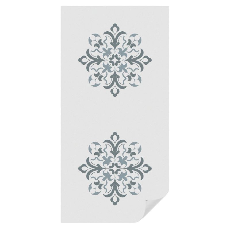 Naklejka Witrażowa Tulup 50x100 cm Folia na Szkło Ornament klasyczny w harmonijnej symetrii 1 rol.