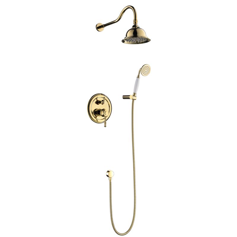 Bateria prysznicowa Lauferi ORA mosiężna podtynkowa złota retro 1 szt.