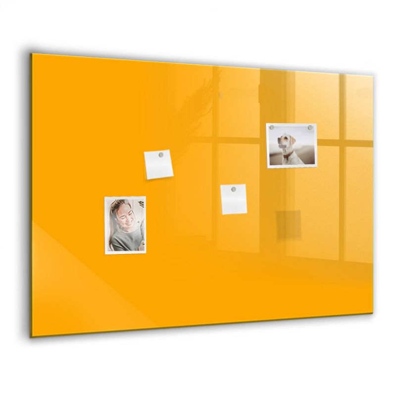 Szklana tablica magnetyczna Wallfluent 100x70 cm Kolor złoto-żółty 1 szt.