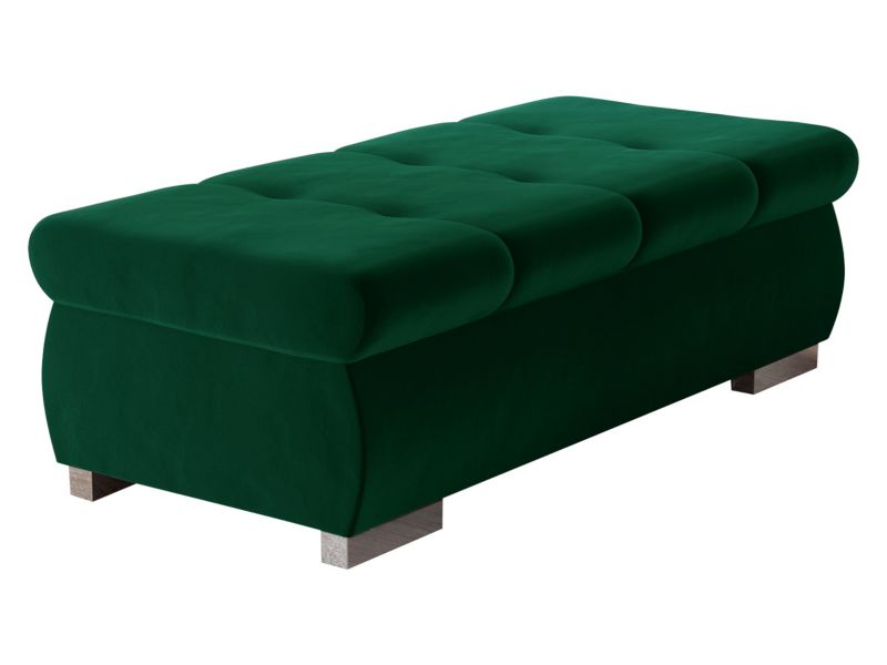 Pufa MIRJAN 24 Orkan Duża butelkowa zieleń aksamit 1 szt.