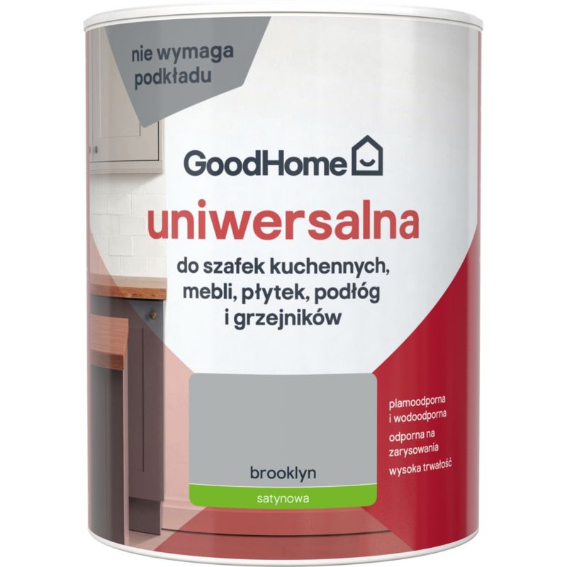 Farba uniwersalna GoodHome Reno brooklyn satyna 0,75 l