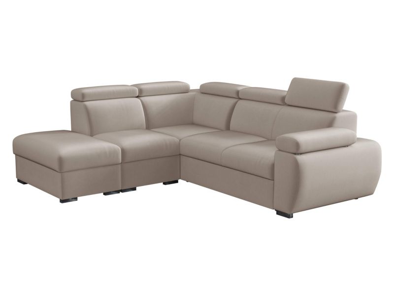 Narożnik z funkcją spania MIRJAN 24 Boston lewy R+1P(65)+2R jasny beż 1 szt.