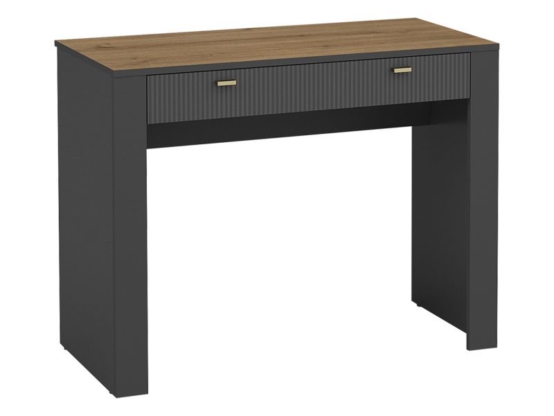 Toaletka MIRJAN 24 z szufladą Mossa MO10 czarny/dąb whisky 1 szt.