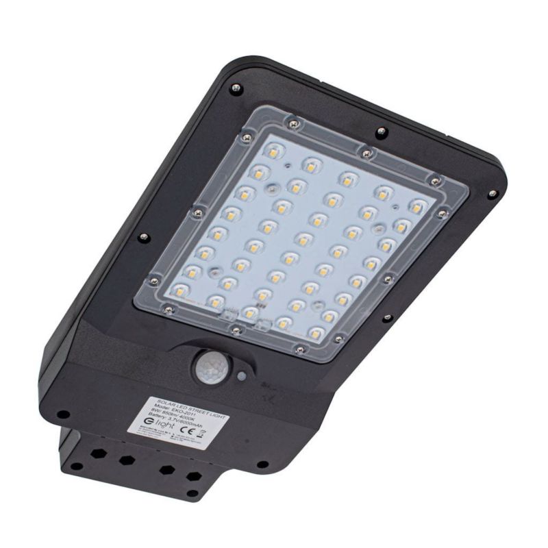 Naświetlacz solarny LED Eko-Light czarny LED 8W 850lm IP65 wym: 35 x 19 x 5 cm metal - 1 szt.