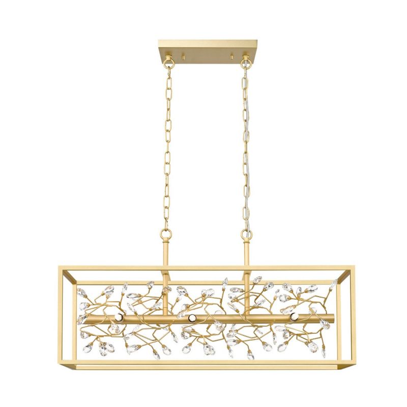 Lampa wisząca Zuma Line Spring 0337 złoto-przezroczysty ring 6xG9 x 33W 1 szt.