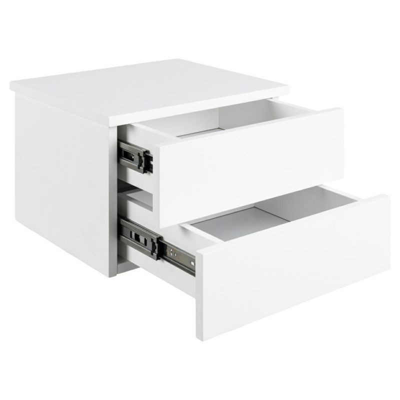 Szafka nocna wisząca Avignon ACTONA biały stolik do sypialni 1 szt.