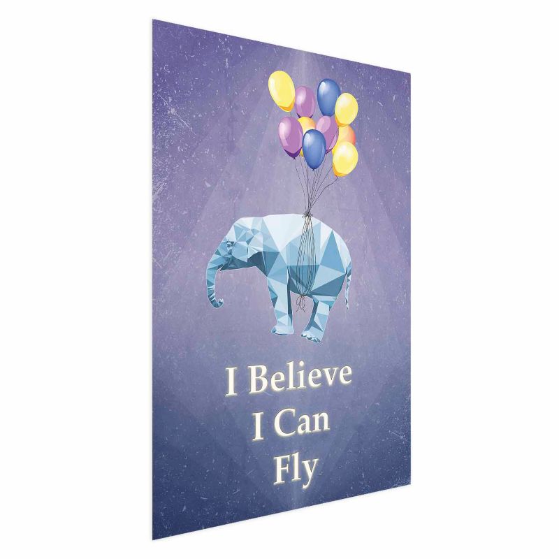 Plakat Artgeist Latający słoń 21x30 cm bez ramy 1 szt