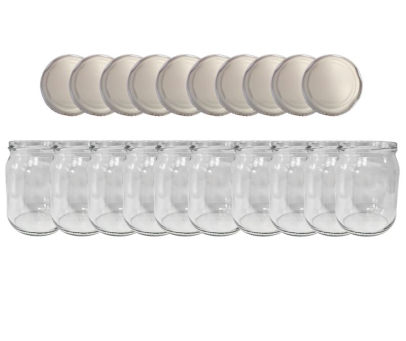 Słoiki MODO24 540ml dżemy konfitury przeciery pasztet zakrętki 82mm PZH 10 kpl.