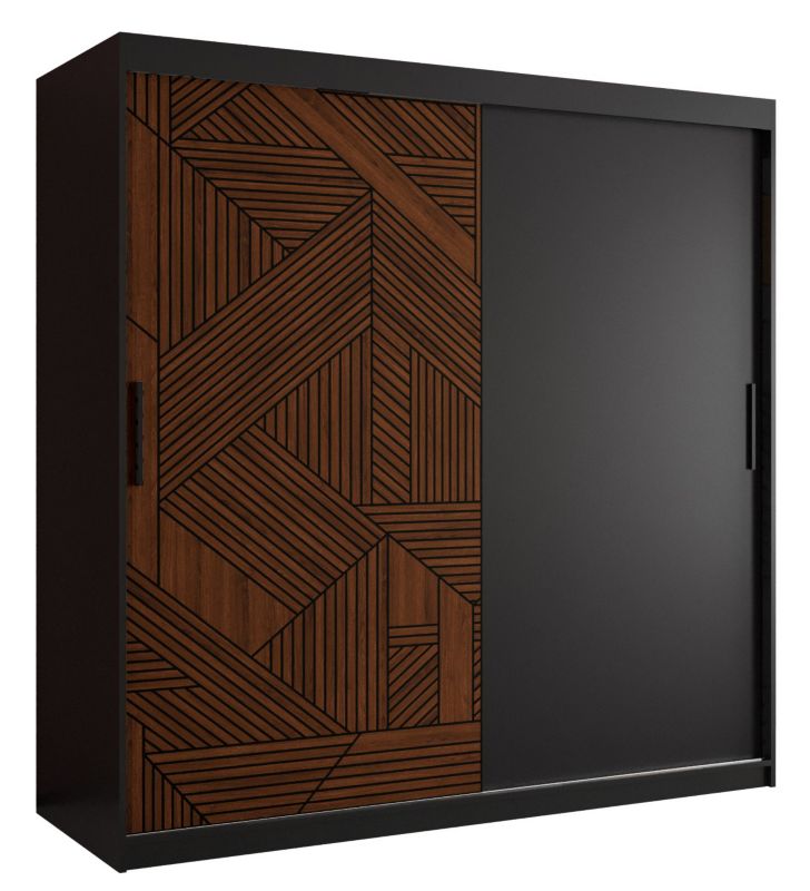 Szafa przesuwna Abiks MARSYLIA 180 Czarny 1szt.