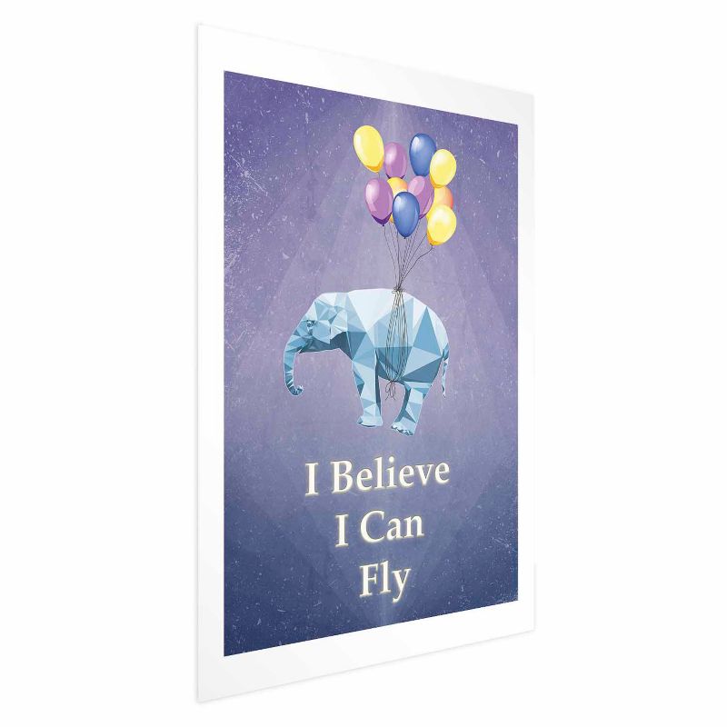 Plakat Artgeist Latający słoń 21x30 cm bez ramy 1 szt