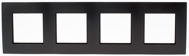 Ramka poczwórna Rosa czarna