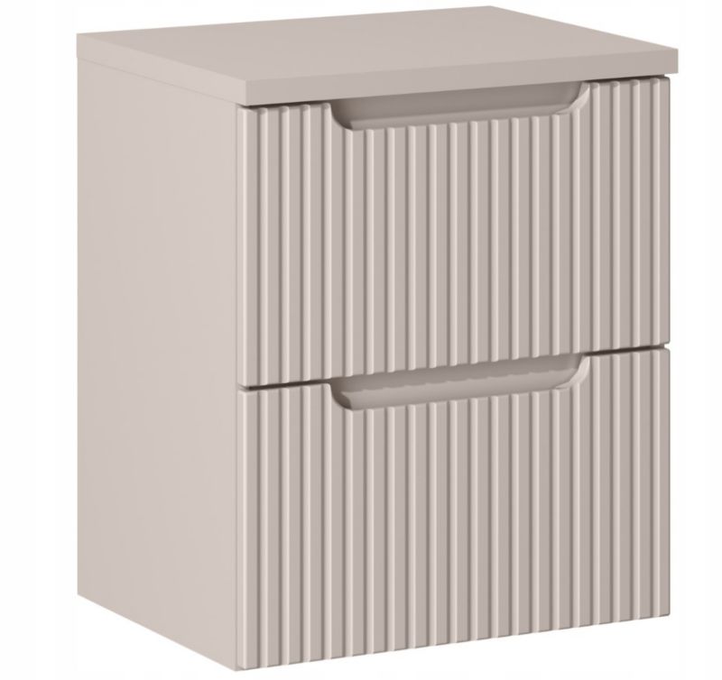 Szafka pod Umywalkę łazienkowa 50 cm Wisząca z Blatem Kaszmir Nova Kaszmir z Szufladami Furnidea 1 szt.