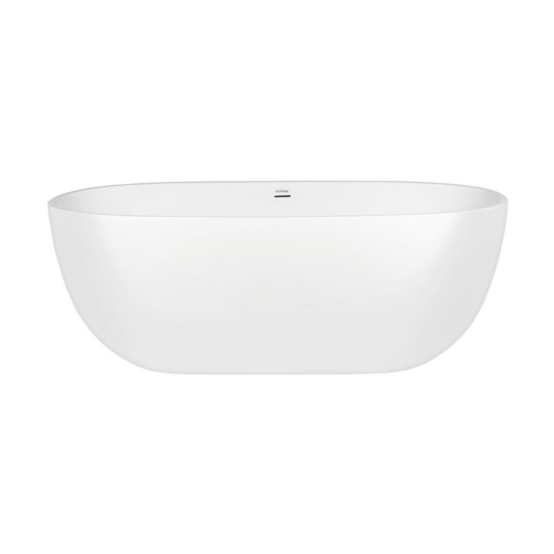 Wanna wolnostojąca Oltens Stora 150x72 cm owalna akrylowa biała połysk 1 szt.
