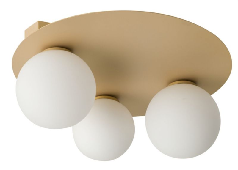 Lampa sufitowa wisząca Sigma Lighting Argon 5920 złoto-biała dekoracyjna 3xG9 x 12W 1 szt.