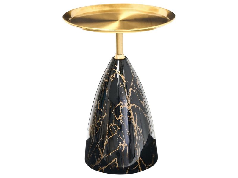 Stolik pomocniczy Storm Metal Marmur/ złoty 1 szt.