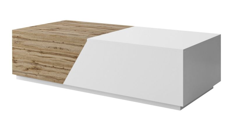 Stolik kawowy MIRJAN 24 Ceelias biały/dąb wotan 1 szt.