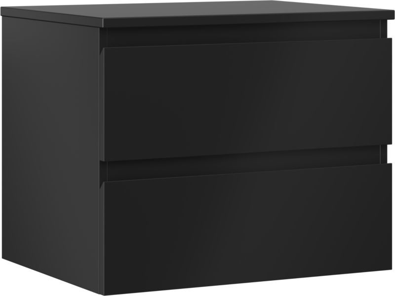 Szafka łazienkowa Mexen Orio czarna mat 60cm z blatem 2 szuflady 1 szt.