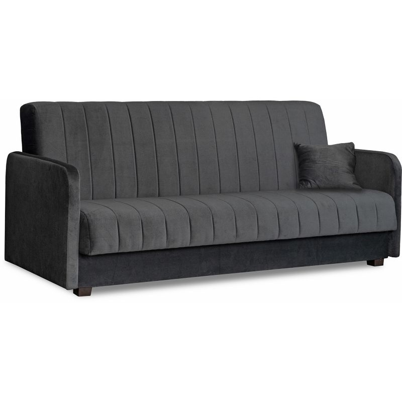 Sofa Porto Mebel Elite Rozkładana z Funkcją Spania i Pojemnikiem Szara 1 szt