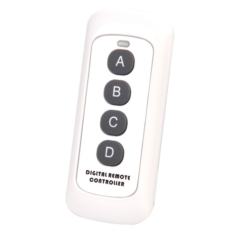 Pilot RF MasterLED 4-przyciskowy do włącznika szklanego 433MHz biały 1 szt.