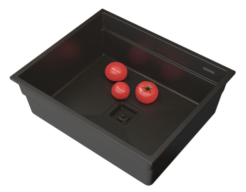 Zlew Granitowy Granitan Epir60 Podwieszany z Syfonem 1kpl.