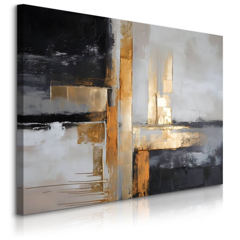 Obraz Muralo Abstrakcja Złoto Styl Glamour 100x70 cm 1 szt.