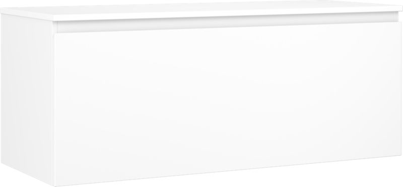 Szafka łazienkowa podumywalkowa Mexen Orio biała mat 120x47 cm 1 szuflada 1 szt.