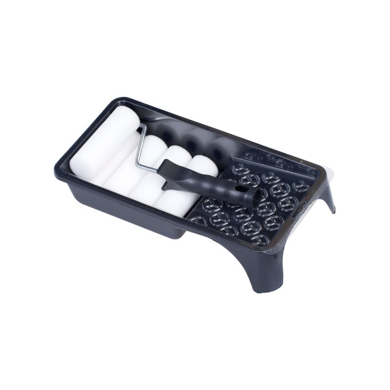 Zestaw malarski FAVORITE, SMALL nr 48, wałek gąbkowy 10 cm, do lakierów na bazie rozpuszczalników, 9 elementów