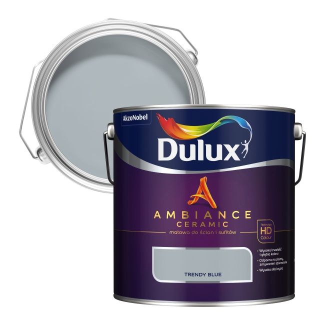 Farba Dulux Ambiance Ceramic trendy blue 2,5 l