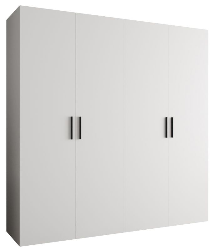 Szafa uchylna Abiks BARI 1 200 wys. 202 cm Biały + u. Czarny 1 szt