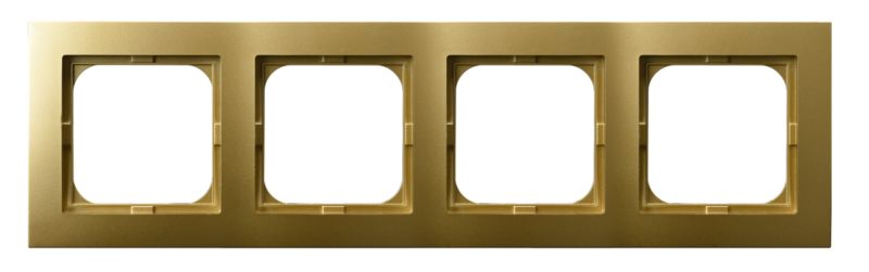 Ramka poczwórna Ospel As złota