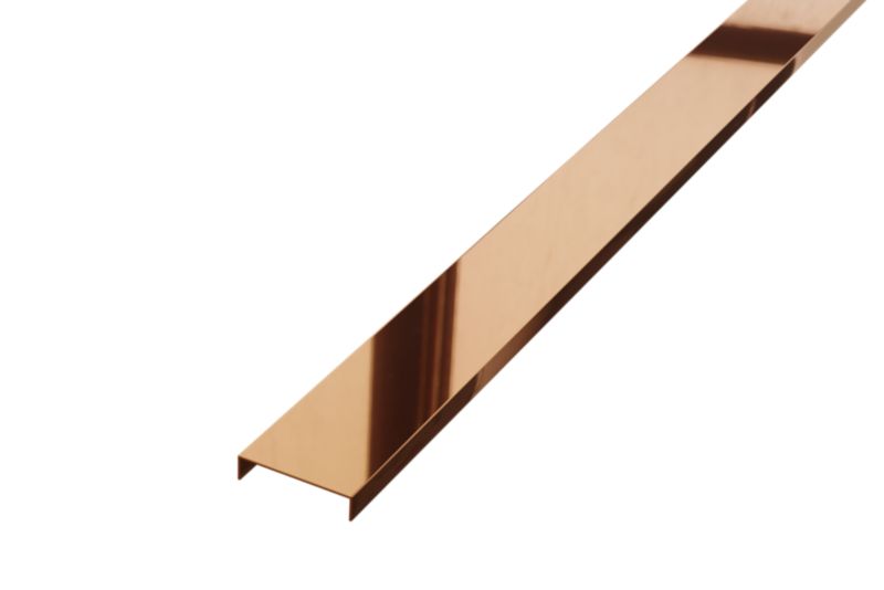 Profil metalowy rektyfikowany U Lambro miedziany połysk 4cm x 270cm 1 szt.