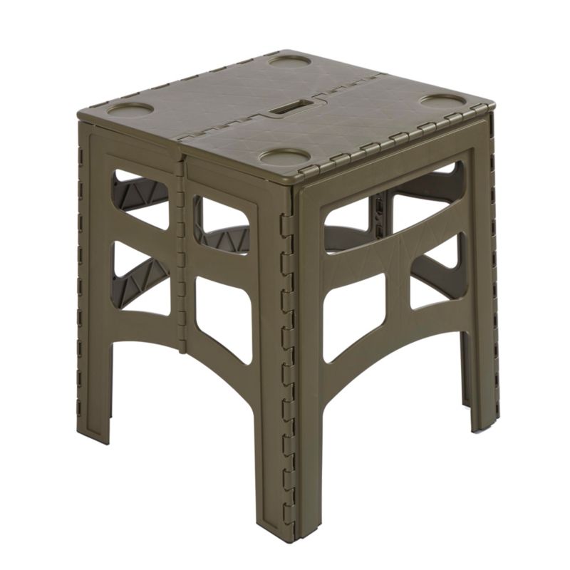 Składany stolik turystyczny z uchywtami Keeeper Timo o nośności 80kg, oliwkowy 46.5 x 44.5 x 55 cm z tworzywa PP, 1 szt.