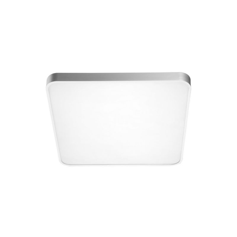 Plafon sufitowy lampa Zuma Line Sierra srebrno-biały LED 40W 4000K 2600lm IP22 wym: 5,8 x 40 x 40 cm tworzywo sztuczne - 1 szt.