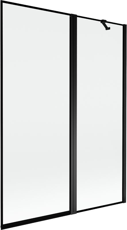 Parawan nawannowy Mexen Mist czarny 130x150 2-skrzydłowy 1 szt
